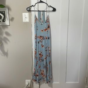 Urban outfitter blue and orange flower dress
